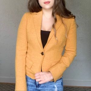 J. Crew Yellow Blazer